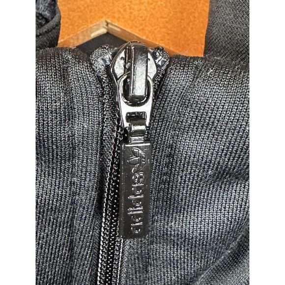 Adidas Originals OG Lace Track Jacket 3‎ Stripes Triple Black FM1734 Womens XS - Picture 3 of 9